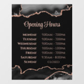 黒いバラ金ゴールドゲート開館時間ウィンドウにしがみつく ウィンドウサイン (シート)