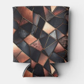 黒いバラ金ゴールドタイル 缶クーラー (正面)