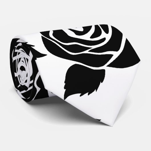 黒いバラ ネクタイ (ロール)