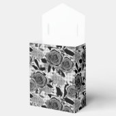 黒いバラ、バラ、黒と灰色 フェイバーボックス (オープン)