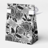 黒いバラ、バラ、黒と灰色 フェイバーボックス (裏面サイド)