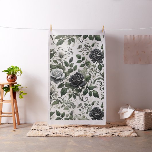 黒いバラ ファブリック (インサイチュ)