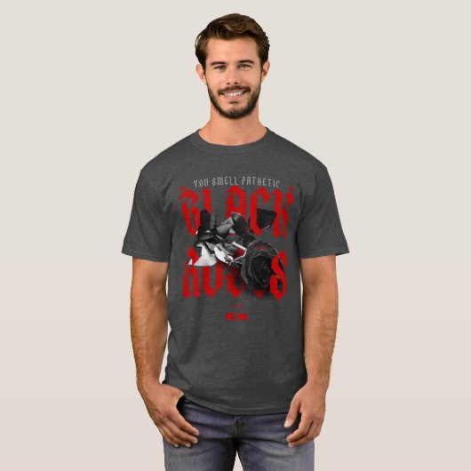 黒いバラ Tシャツ (正面フル)