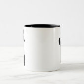 黒いバレエポイントシューズ ツートーンマグカップ (中央)