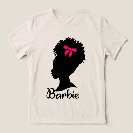 黒いバービー トライブレンドＴシャツ (デザイン正面)