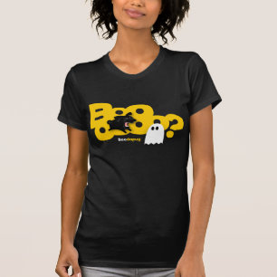 黒いパグの吠え声! 暗いTシャツ Tシャツ