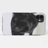 黒いパグの子犬 Case-Mate iPhoneケース (裏面(横))