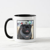 黒いパグマグ マグカップ (左)