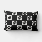 黒いパグ ランバークッション (裏面)