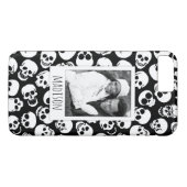 黒いパターンのカスタムな写真及び一流のスカル Case-Mate iPhoneケース (裏面(横))