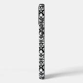 黒いパターン上にマスクの白をスクロール Case-Mate iPhoneケース (裏面 / 左)