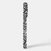 黒いパターン上にマスクの白をスクロール Case-Mate iPhoneケース (裏面 / 右)