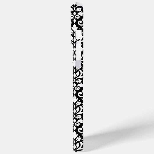 黒いパターン上にマスクの白をスクロール Case-Mate iPhoneケース (裏面 / 左)