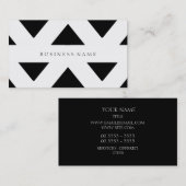 黒いパターン 名刺 (正面/裏面)