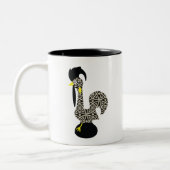 黒いパターン、Galo de Barcelos ツートーンマグカップ (左)