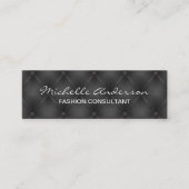 黒いパディング |塗り潰し背景 スキニー名刺 (正面)