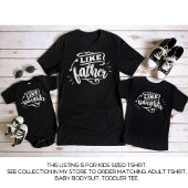 黒いパパと私のマッチング父の娘の子供 Tシャツ