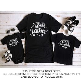 黒いパパと私のマッチング父の娘 トドラーTシャツ