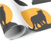 黒いパンサーサンセットシルエット ラッピングペーパー (ロールコーナー)