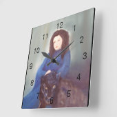 黒いパンサー・アクリルの壁掛け時計 スクエア壁時計 (傾斜)