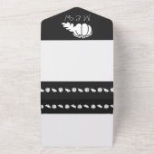 黒いパンプキンパッチ オールインワン招待状 (外側)