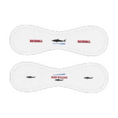 黒いパーソナライズされたサメ 野球ボール (パネル)