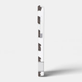 黒いパーソナライズされたプードル犬 Case-Mate iPhoneケース (裏面 / 左)