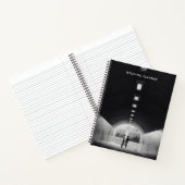 黒いパーソナライズされた写真 ノートブック (内部)