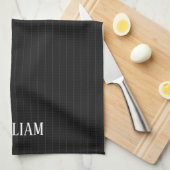 黒いパーソナライズされた梅毒 キッチンタオル (四つ折り)