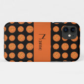 黒いパーソナライズされた籠玉の名前 Case-Mate iPhoneケース (裏面(横))