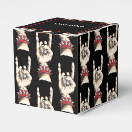 黒いパーソナライズされた角を上げる フェイバーボックス