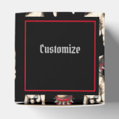 黒いパーソナライズされた角を上げる フェイバーボックス (上部)