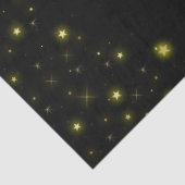 黒いパーソナライズされた金ゴールドとキラキラ 薄葉紙 (詳細)