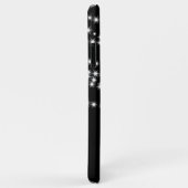 黒いパーソナライズされたiPhoneケースのクリスマスライト Case-Mate iPhoneケース (裏面/右)