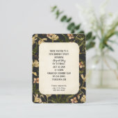 黒いパーティー招待状 招待状 (スタンド正面)