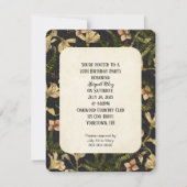 黒いパーティー招待状 招待状 (正面)