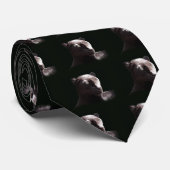 黒いヒョウのポートレート ネクタイ (ロール)