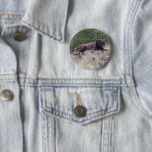 黒いヒョウボタン 缶バッジ (インサイチュ)