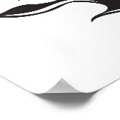 黒いヒョウ青い目 ポスター (角)