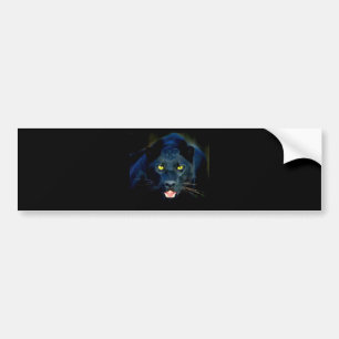黒いヒョウ バンパーステッカー