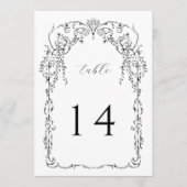 黒いビクトリアン枠の表の番号 プログラム (正面)