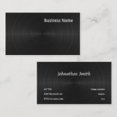 黒いビニール 名刺 (正面/裏面)