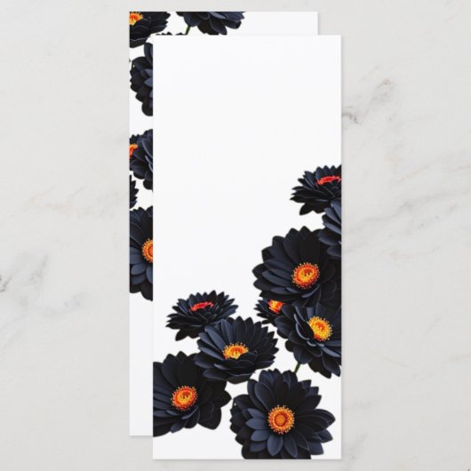 黒いビロードの花 (正面/裏面)