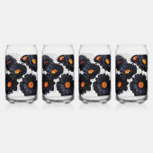 黒いビロードの花 ガラス缶 (裏面)