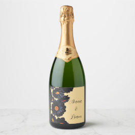 黒いビロードの花 スパークリングワインラベル