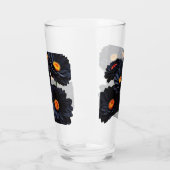 黒いビロードの花 タンブラーグラス (左)