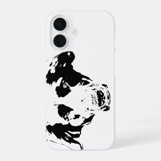 黒いビロード、明るい目 iPhone 16ケース (裏面)