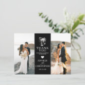 黒いビーチの目的地の結婚式 サンキューカード (スタンド正面)
