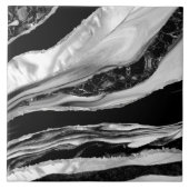 黒いビー玉と真珠の母 タイル (正面)