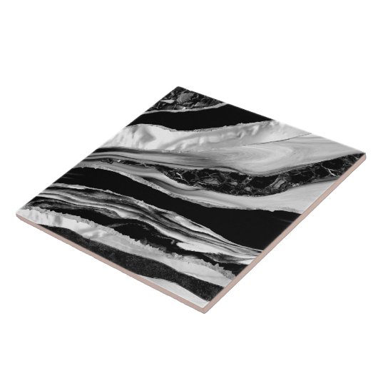 黒いビー玉と真珠の母 タイル (側面)